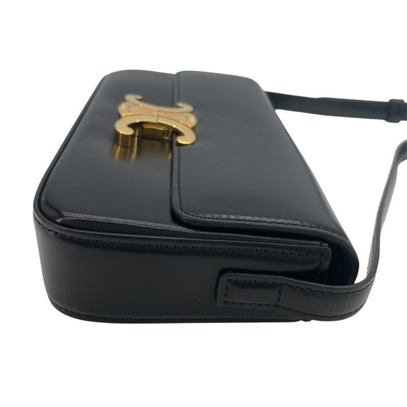 セリーヌ CELINE ショルダーバッグ クロード 194143 ブラック GD金具