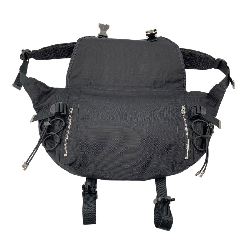 セリーヌ CELINE ロゴショルダーバッグ ブラック キャンバス メンズ