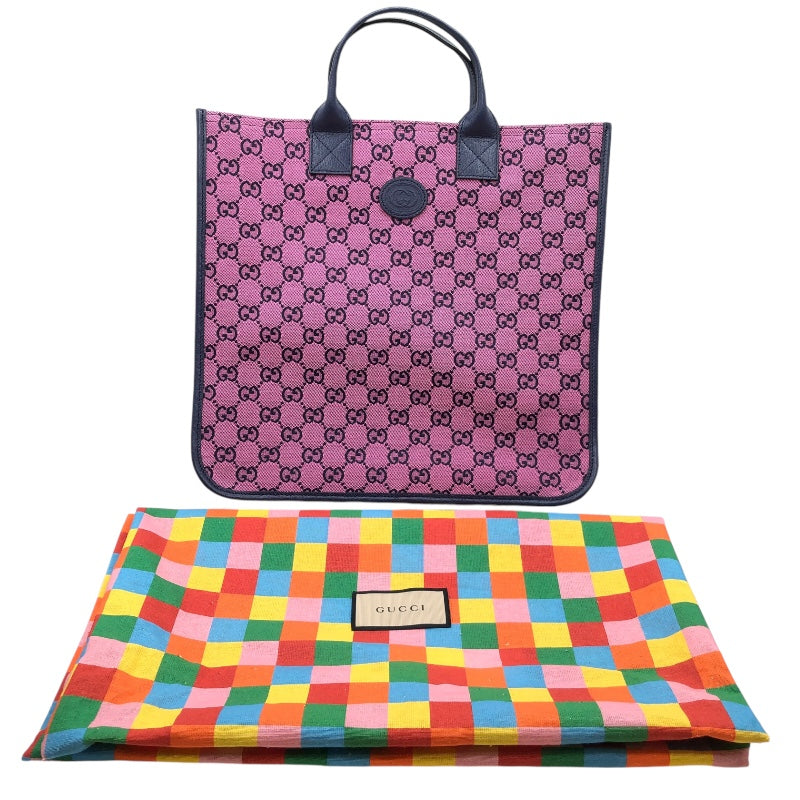 グッチ GUCCI チルドレンズトートバッグ 550763 ピンク・ネイビー GG