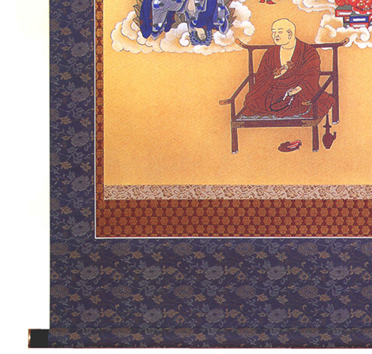 阿波掛軸堂 / A-001 真言十三佛大師付巾広 (和紙印刷)