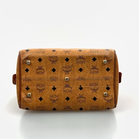 MCM エムシーエム ヴィセトス ミニボストンバッグ 2WAYバッグ ブラウン