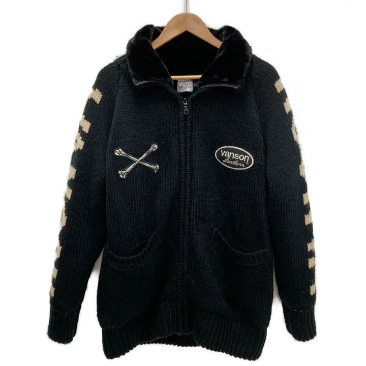 VANSON バンソン カウチンジャケット ニット スカル XL メンズ