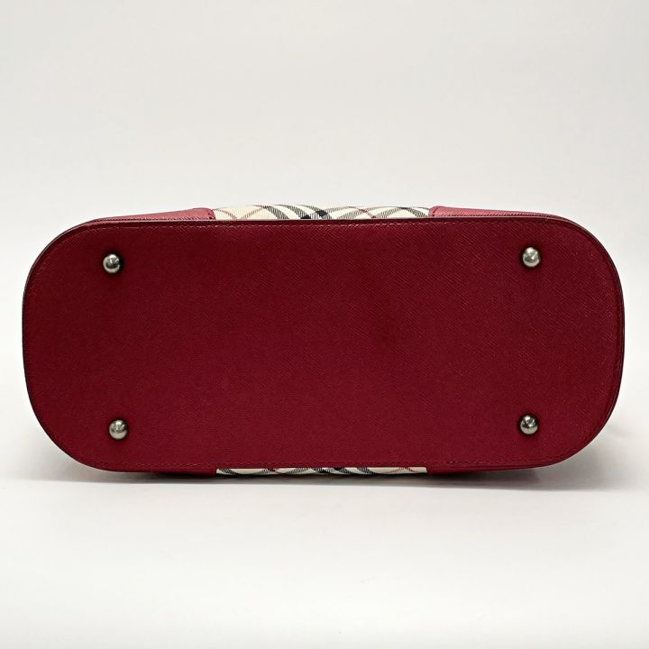 BURBERRY バーバリー ノバチェック レッド ワンショルダーバッグ