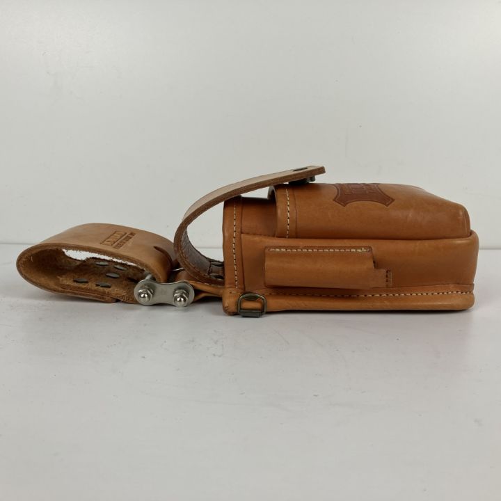 ЗЗ KNICKS 蓋付き総ヌメ革チェーンタイプ小物腰袋 KNS-201DSDXF