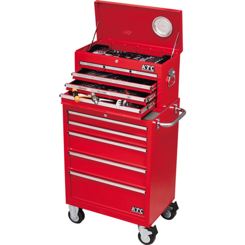 KTC 工具セット 68点 （チェスト＋ローラーキャビネットタイプ
