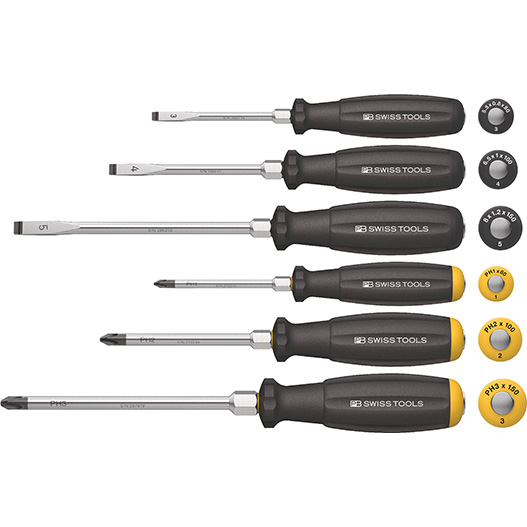 ピービー スイスグリップ貫通ドライバーセット(BOX) 8249.DNCBB | 公式