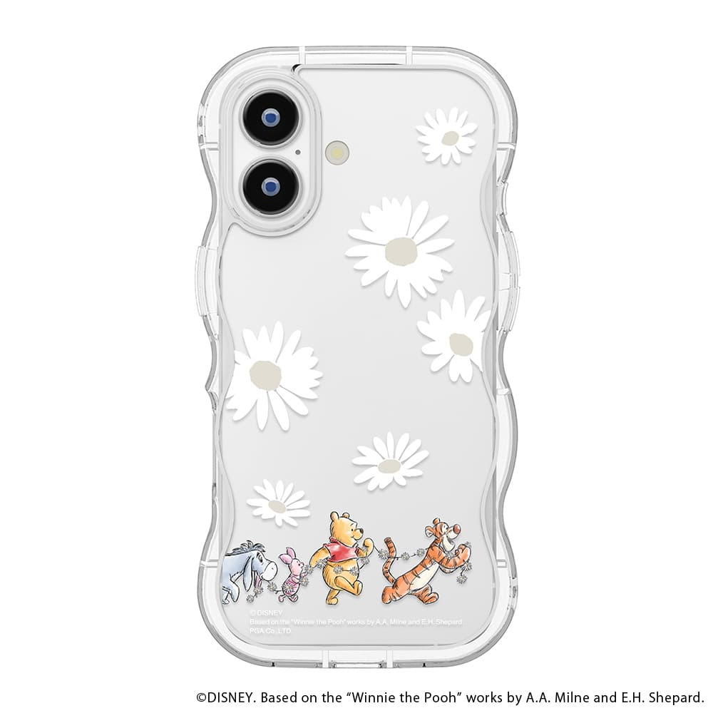PGA iPhone 17用 ウェーブケース くまのプーさん PG-D25AWH04POO 35g