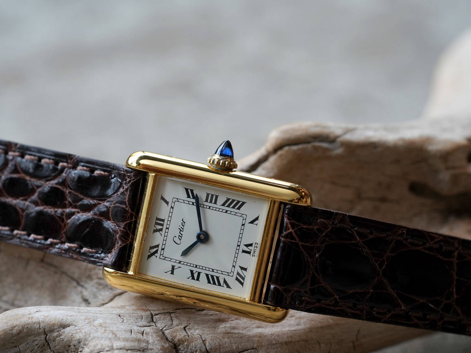 カルティエ/プレマストタンクSM/ホワイトローマンダイヤル/Cartier/Pre