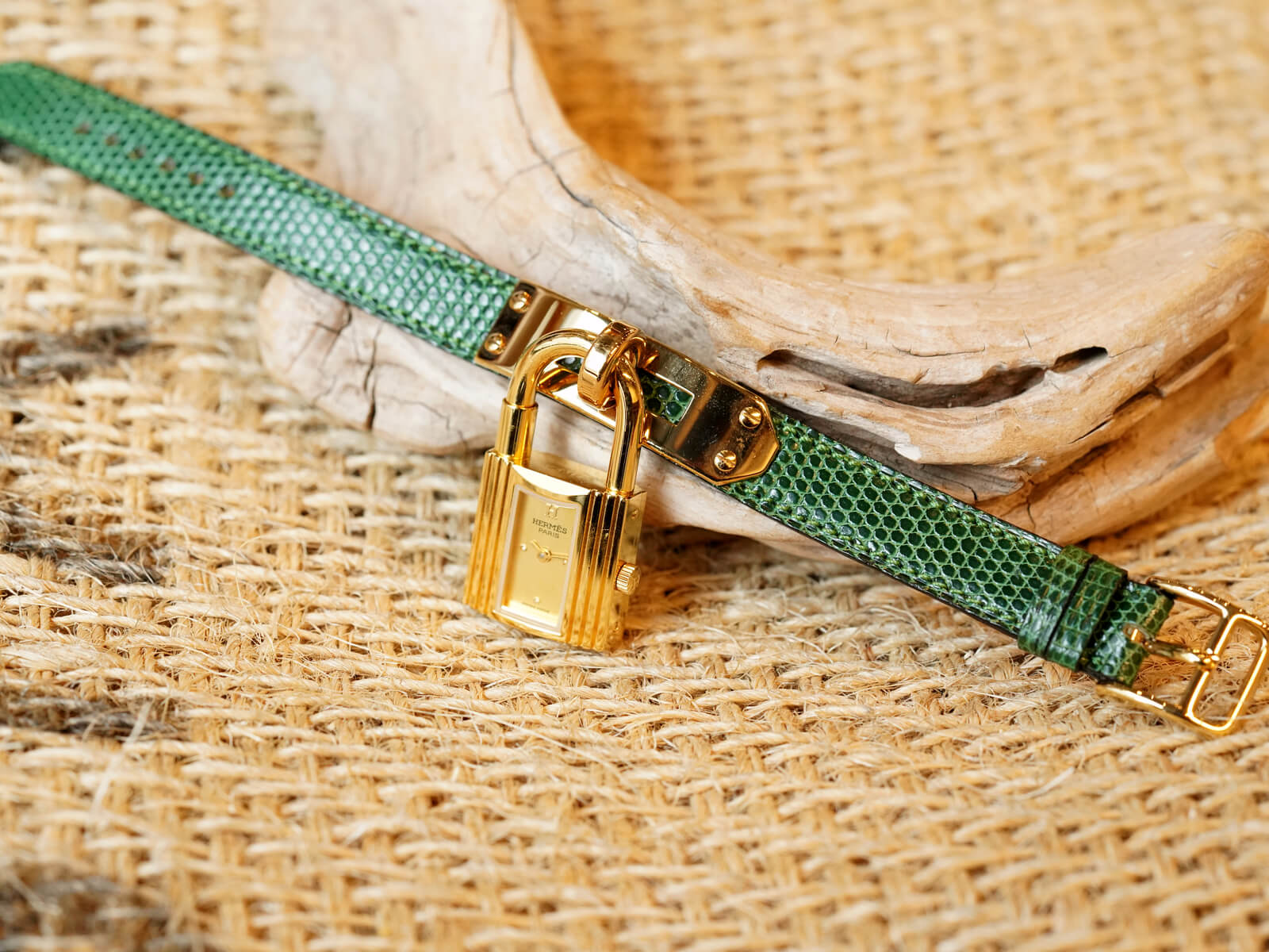 エルメス/ケリーウォッチ/ゴールドダイヤル/Hermes/Kelly Cadenas/Gold