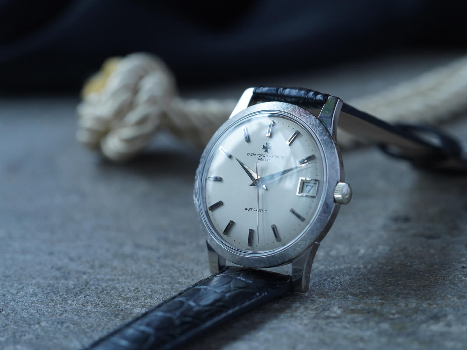 ヴァシュロンコンスタンタン/モザイクラウンドケースデイト/シルバー