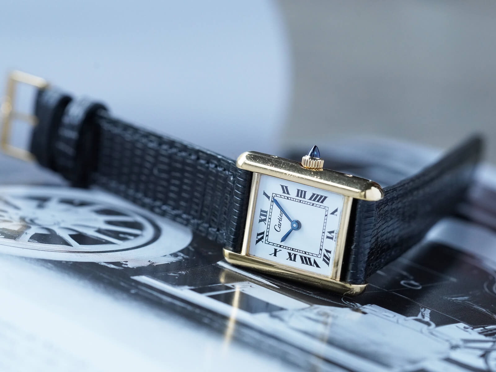 カルティエ/プレマストタンクSM/ホワイトローマンダイヤル/Cartier/Pre