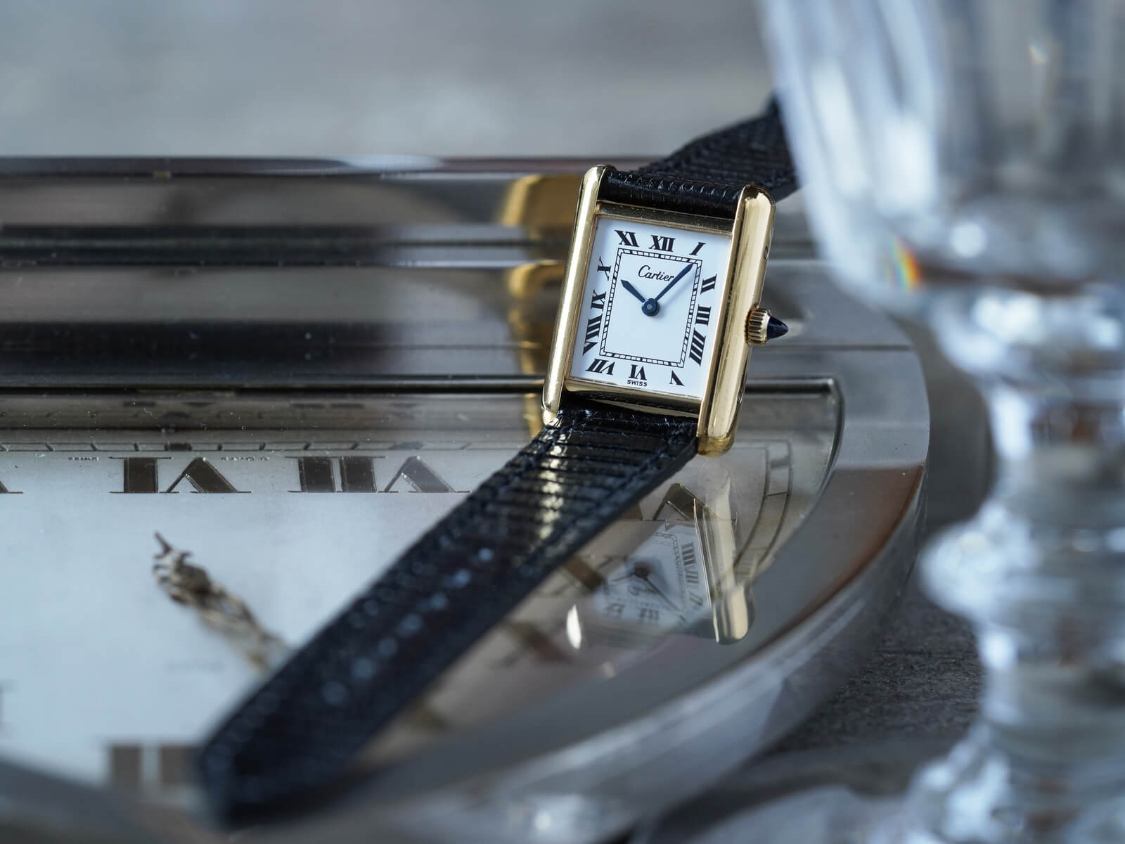 カルティエ/プレマストタンクSM/ホワイトローマンダイヤル/Cartier/Pre
