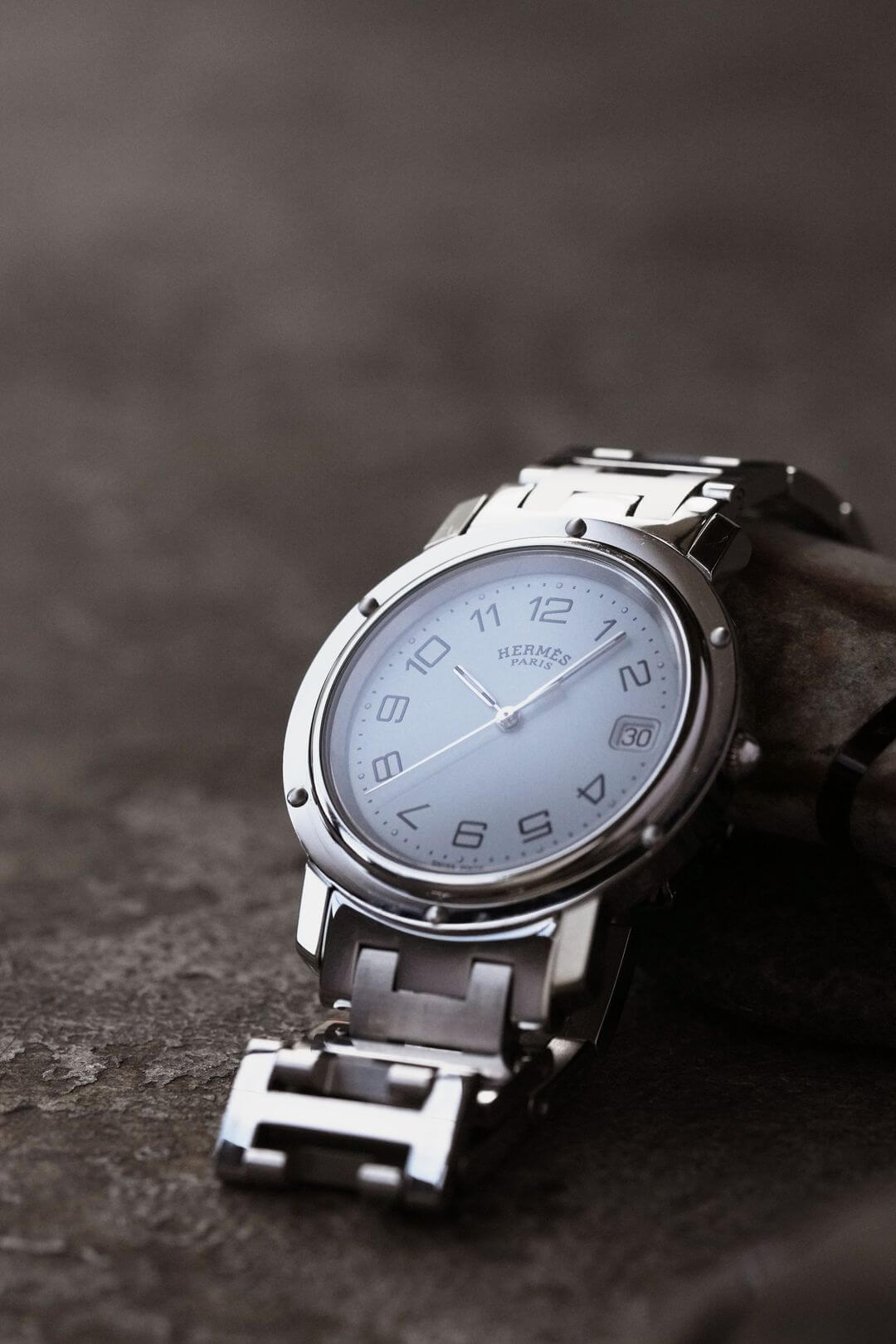 エルメス/クリッパーデイト/ホワイトアラビアダイヤル/Hermes/Clipper