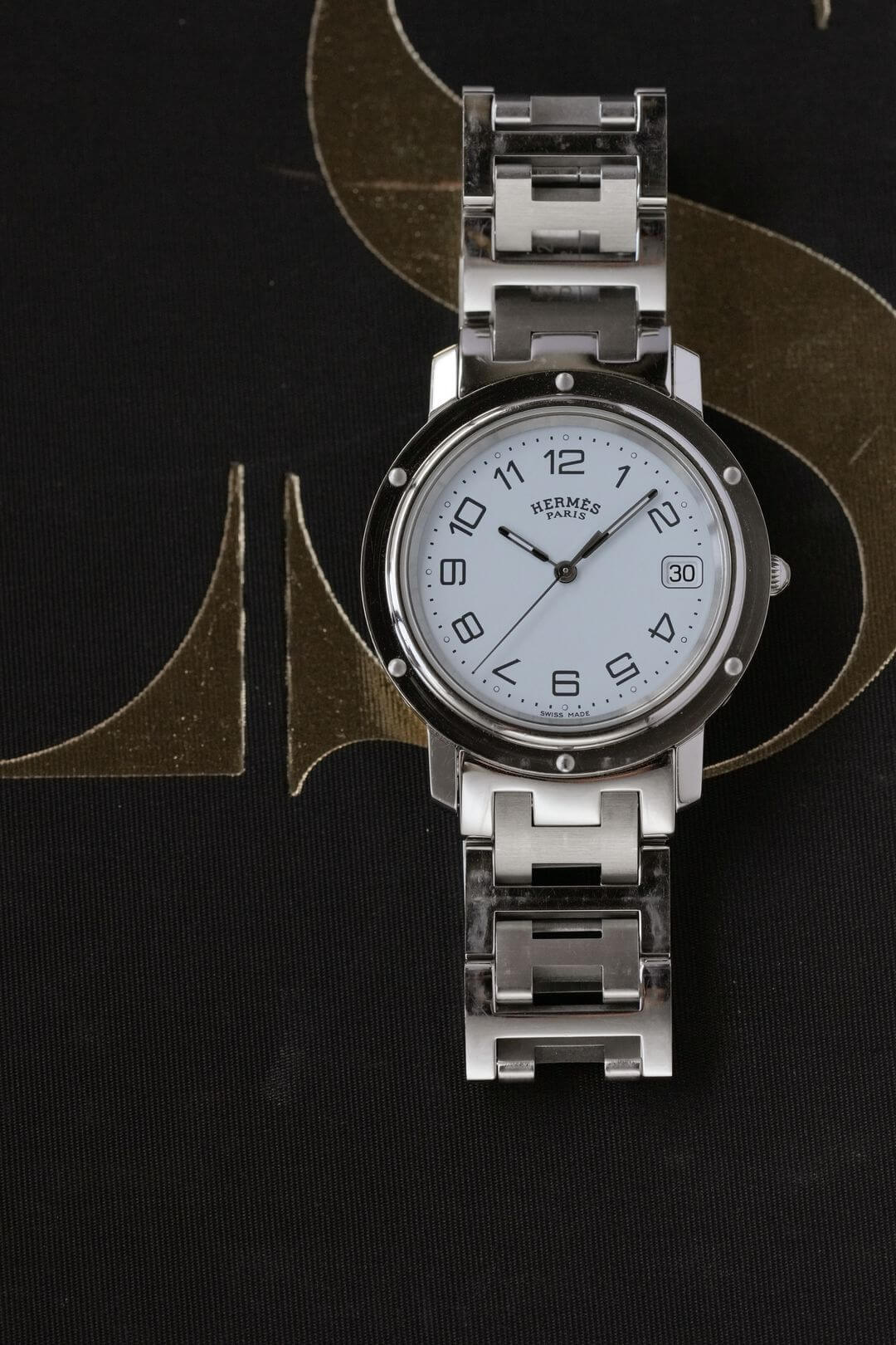 エルメス/クリッパーデイト/ホワイトアラビアダイヤル/Hermes/Clipper