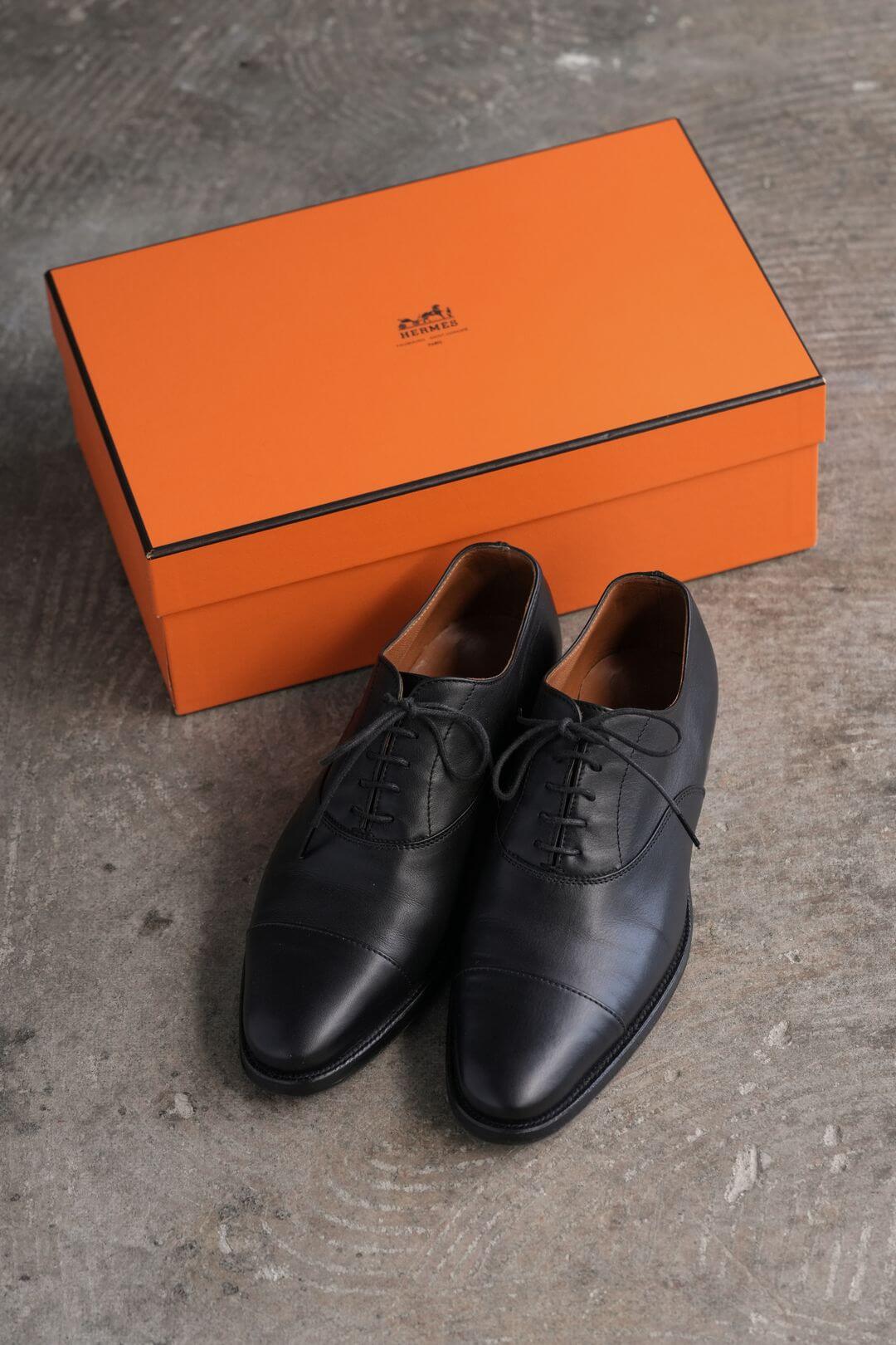 エルメス/ボックスカーフ/オックスフォード シューズ/Hermès/Hermes