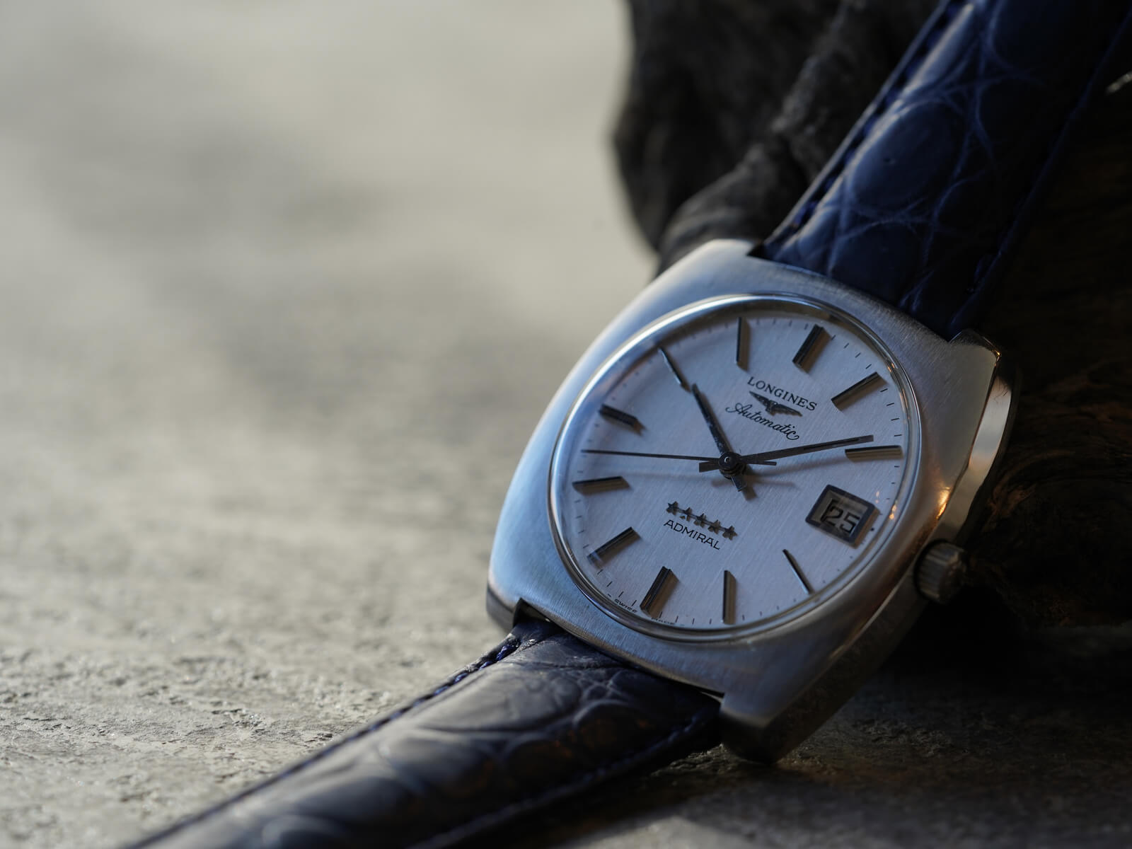 ロンジン/アドミラルデイト/ファイブスター/クッションケース/シルバー