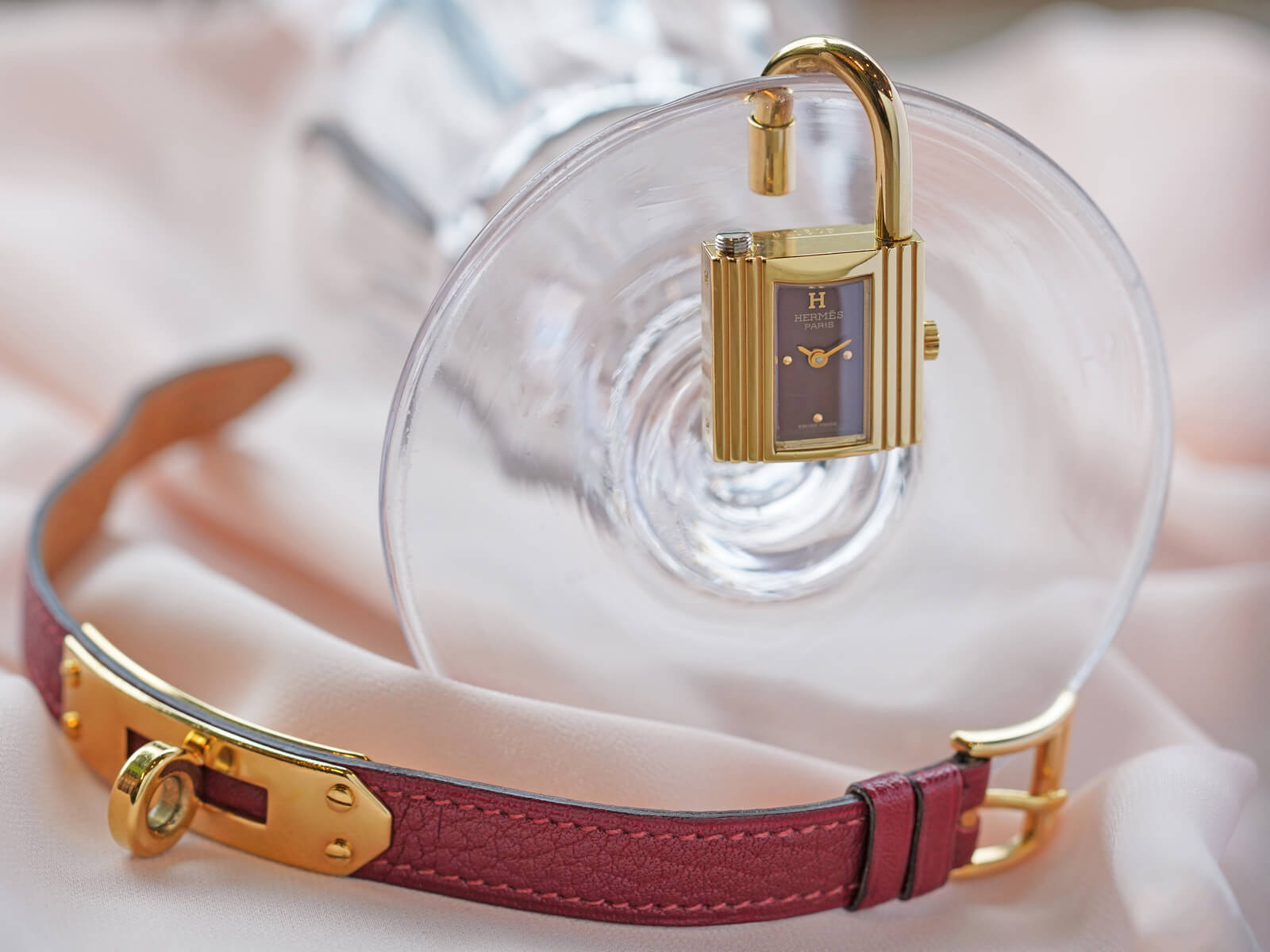エルメス/ケリーウォッチ/ボルドーダイヤル/Hermes/Kelly Cadenas