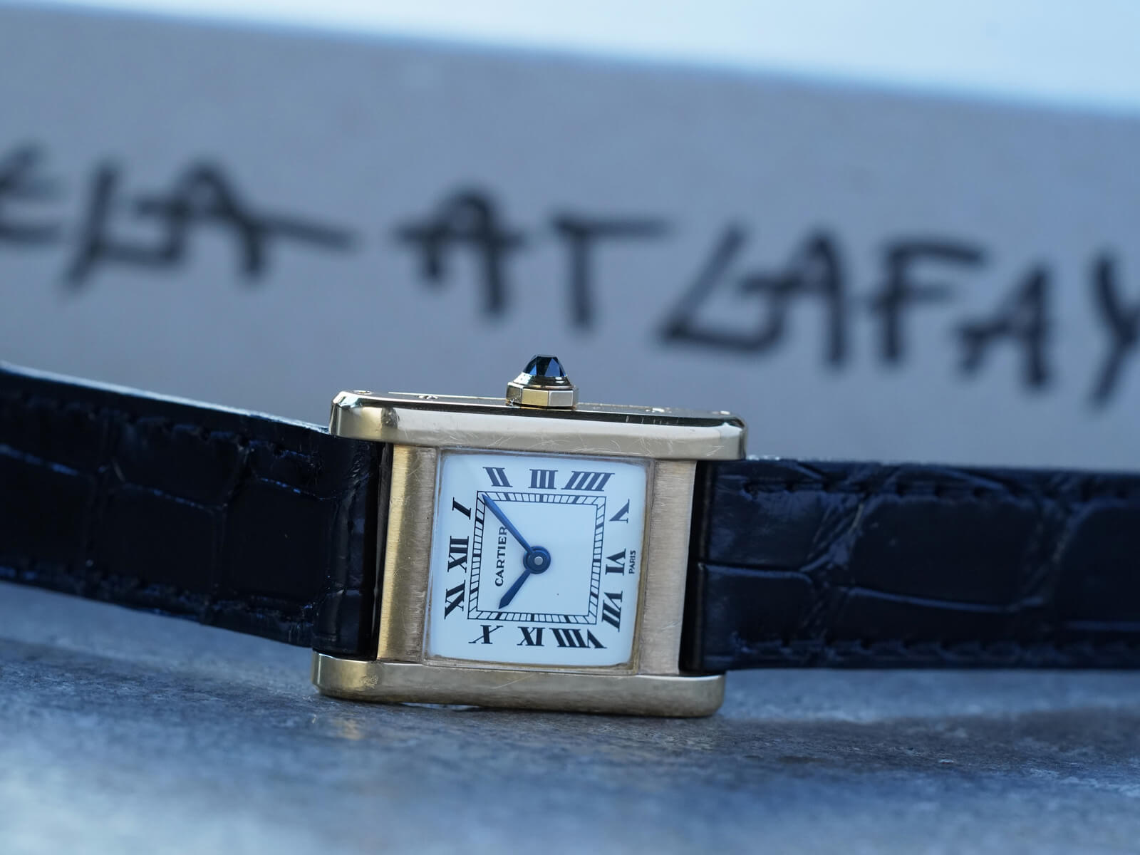 カルティエ/タンクノーマルSM/PARIS/ホワイトローマンダイヤル/Cartier