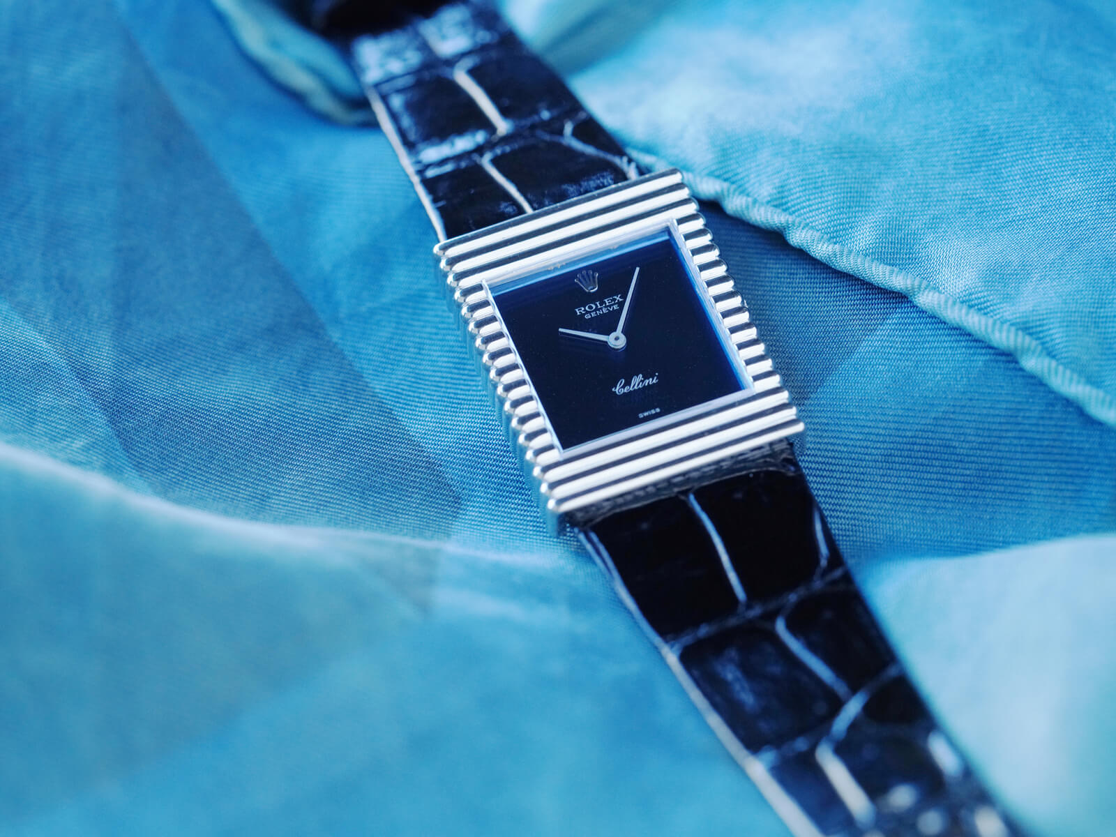 ロレックス/チェリーニ/レクタンギュラーケース/ブルーダイヤル/Rolex