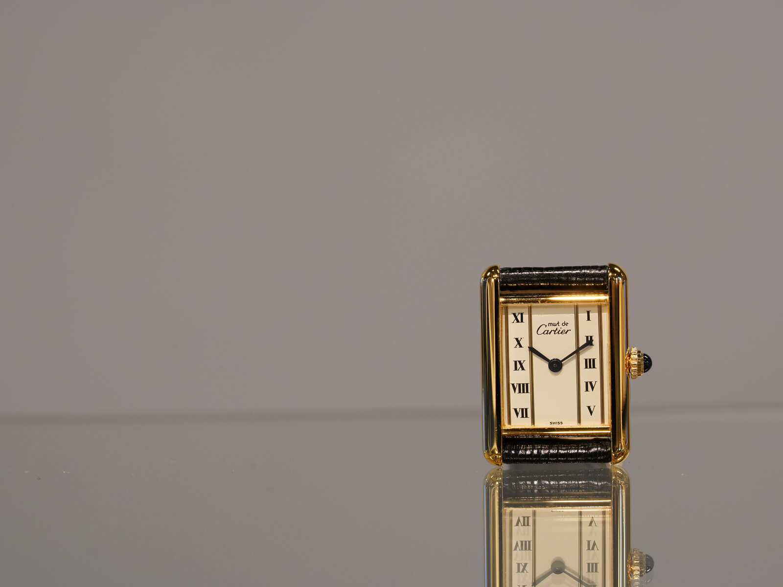 マスト ドゥ カルティエ/マストタンクSM/縦ローマンダイヤル