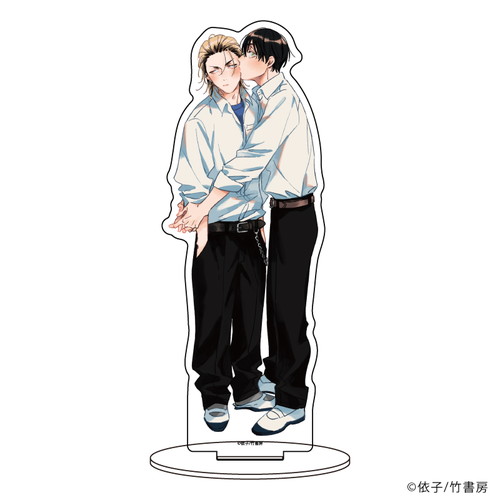 キャラアクリルフィギュア「寺野くんと熊崎くん」01/制服(イラスト