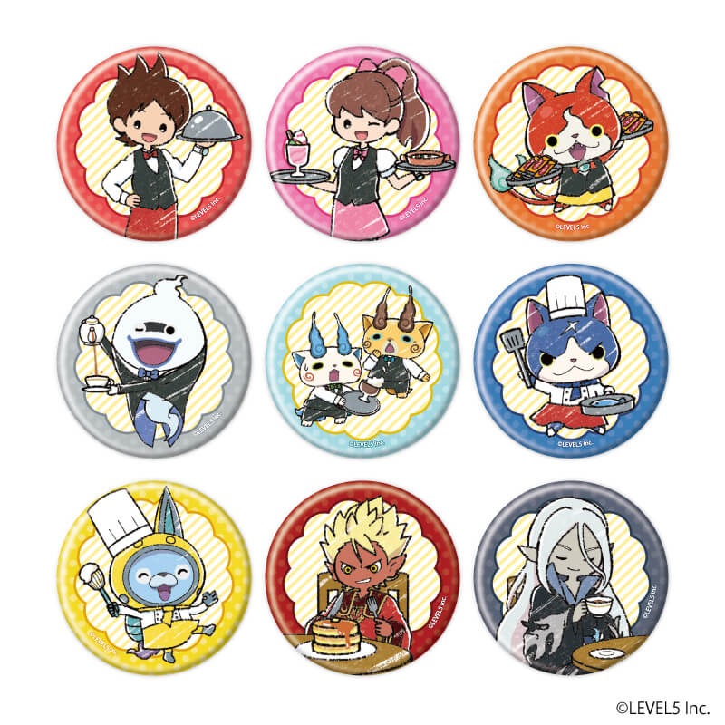 缶バッジ「妖怪ウォッチ」11/カフェver. コンプリートBOX(全9種