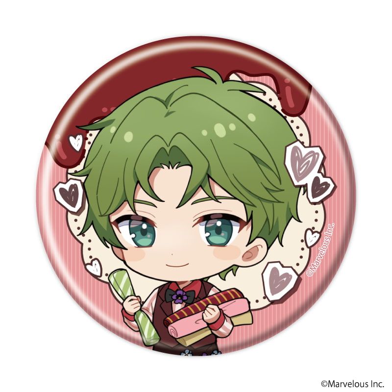 缶バッジ「千銃士:Rhodoknight」52/バレンタインver. コンプリート