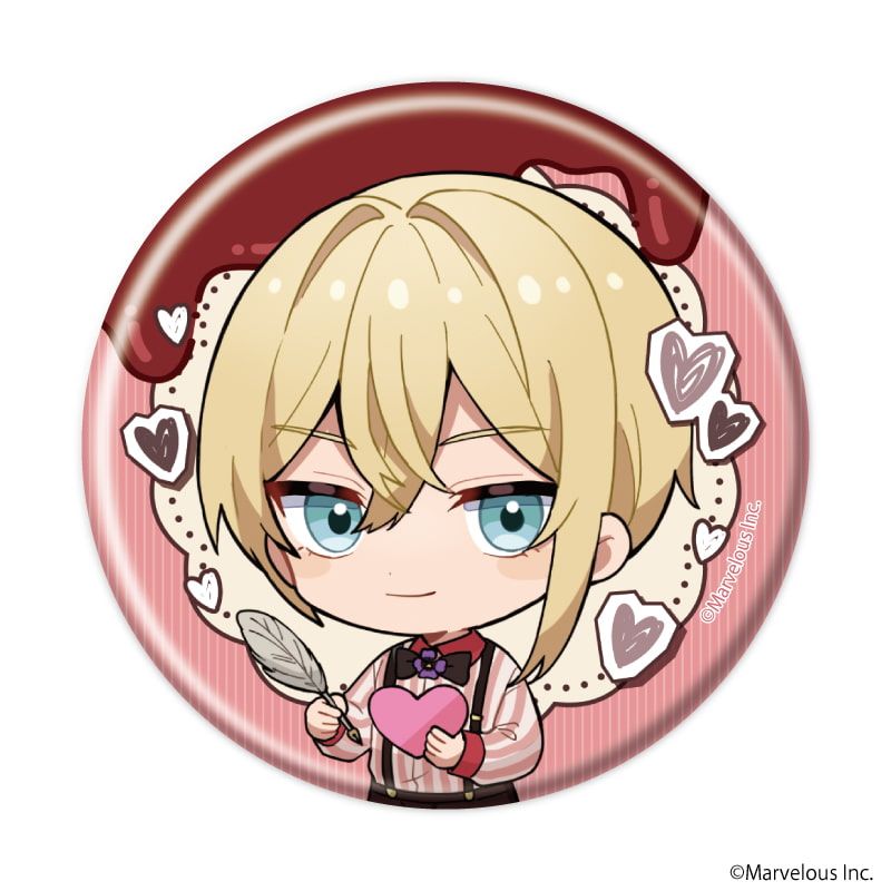 缶バッジ「千銃士:Rhodoknight」52/バレンタインver. コンプリート