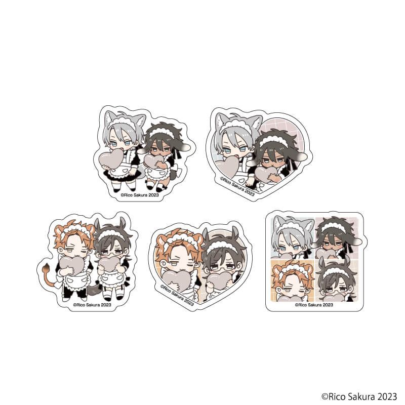 アクリルスタンド「オオカミくんはゆずらない」01/吠崎＆宇佐美(描き