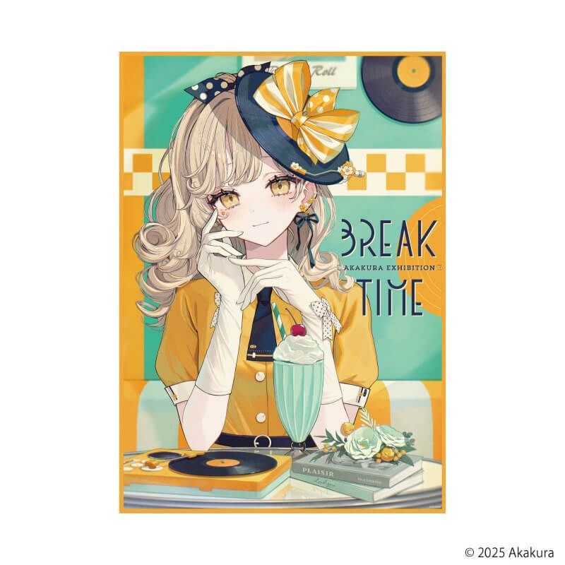 A3クリアポスター「赤倉個展『BREAK TIME』」01/キービジュアル(描き