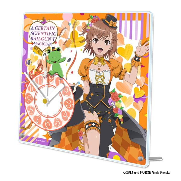 とある科学の超電磁砲T 描き下ろしアクリル置時計【御坂美琴