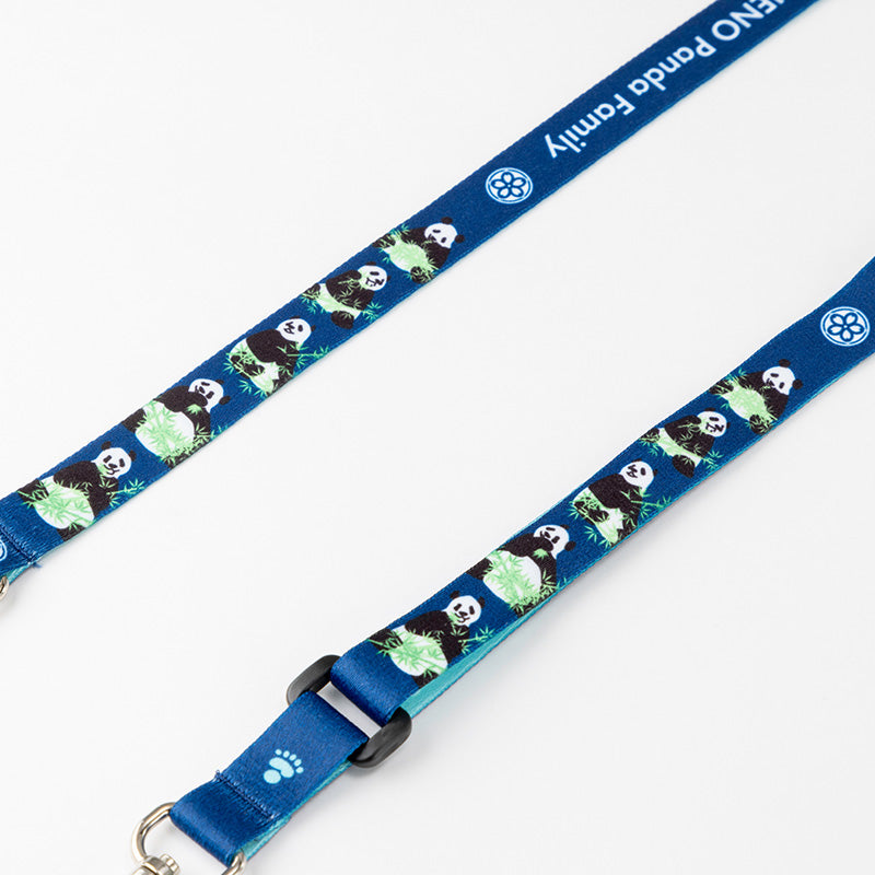 上野パンダファミリー ネックストラップ（BU） – 江戸東京一