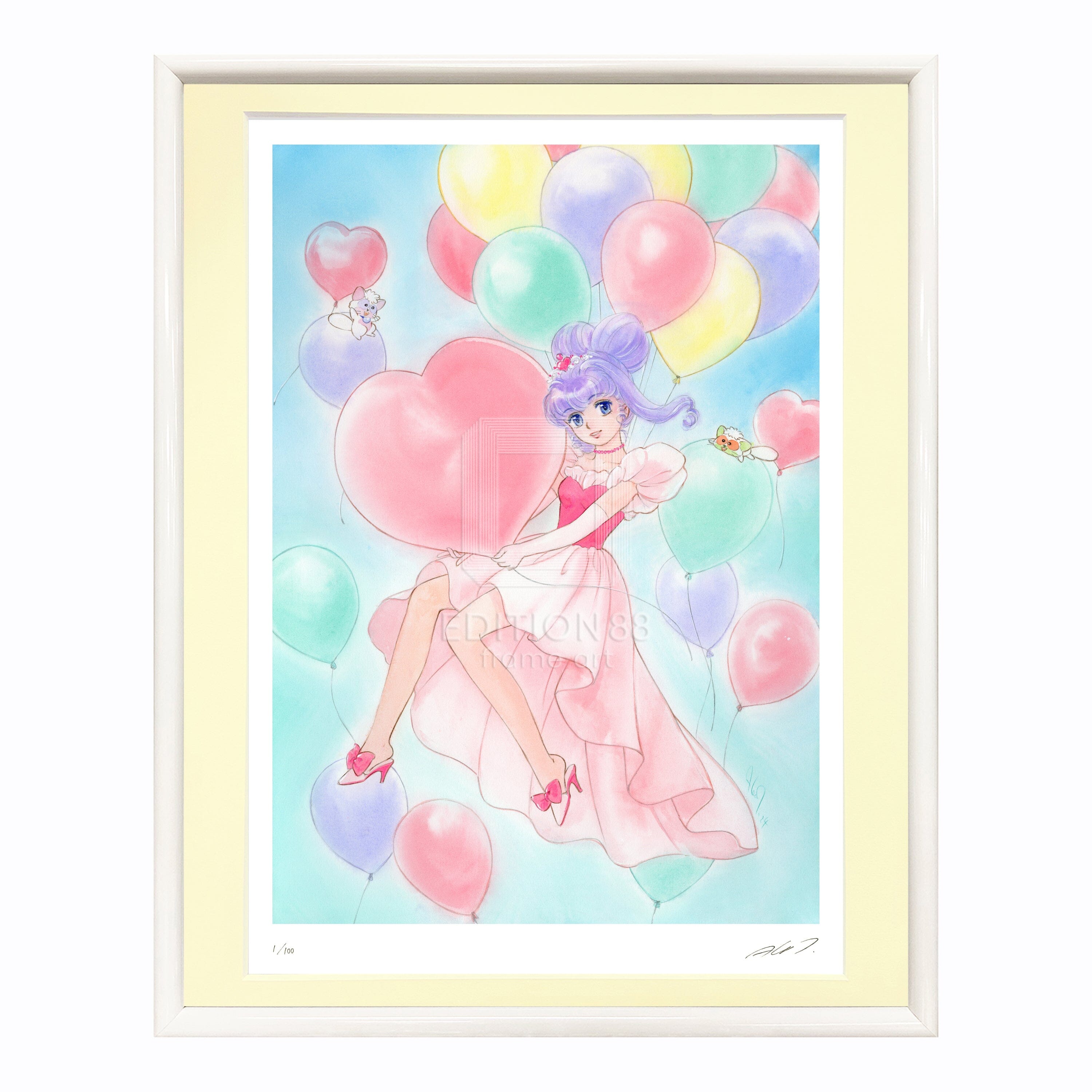 魔法の天使クリィミーマミ」88グラフ ハートのSEASON/ 高田明美（直筆