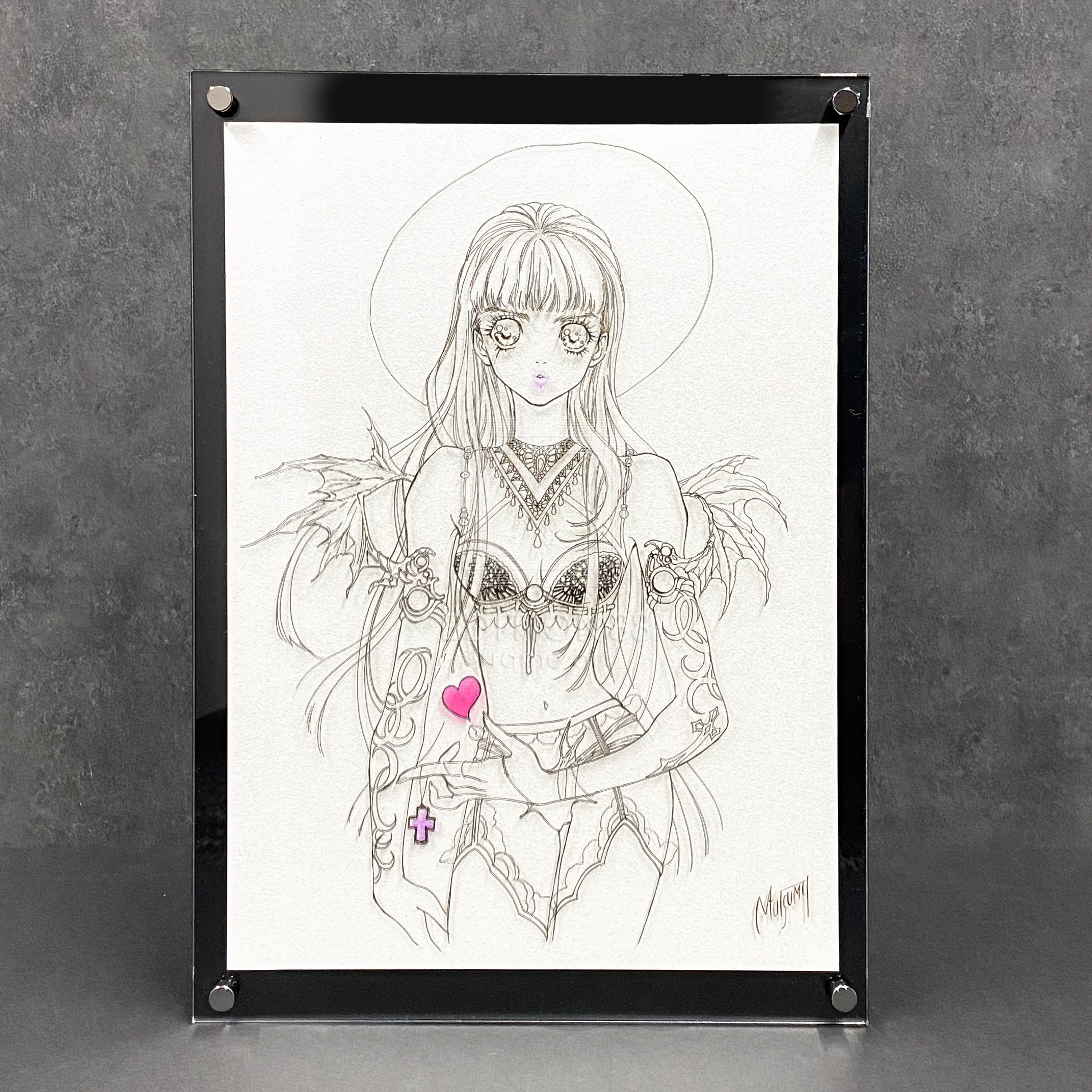 88グラフ アクリル「彩」/いのまたむつみ（複製サイン入り）