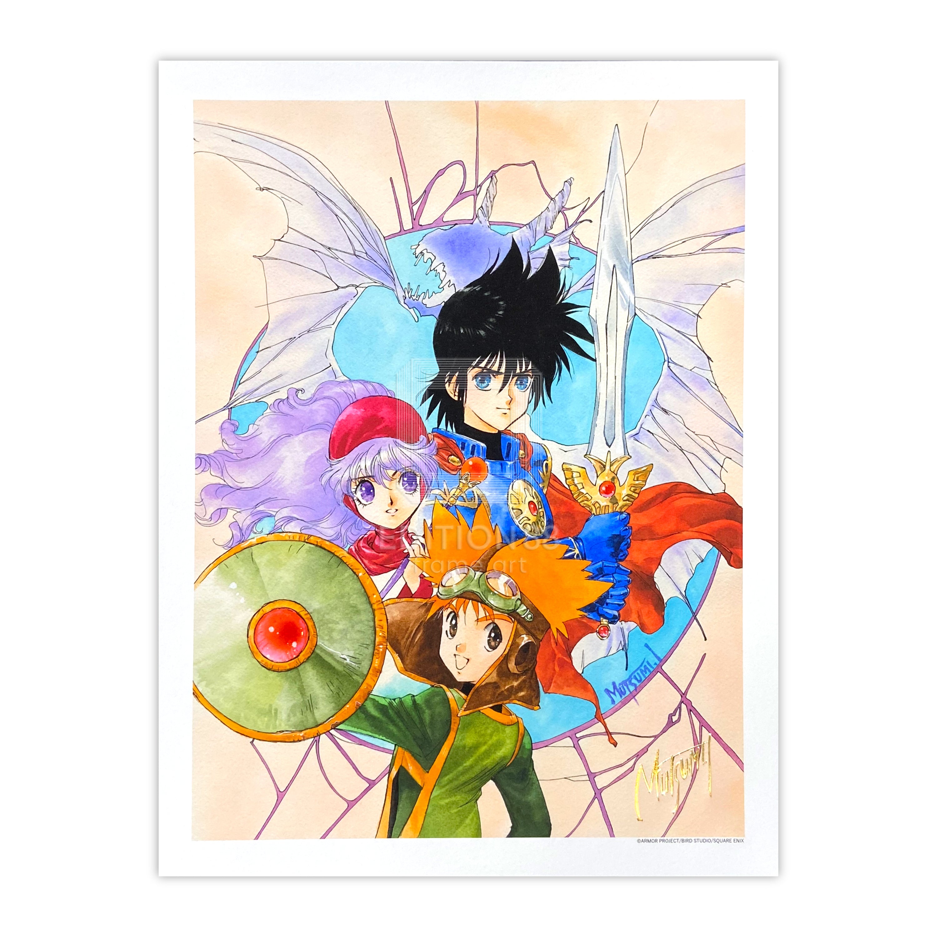 小説ドラゴンクエストⅡ」88グラフ/いのまたむつみ（箔押しサイン入り）