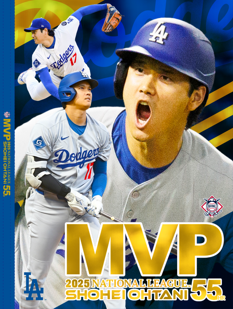 大谷翔平の3年連続・通算4度目のMVP受賞を記念した「2025 NL MVP受賞