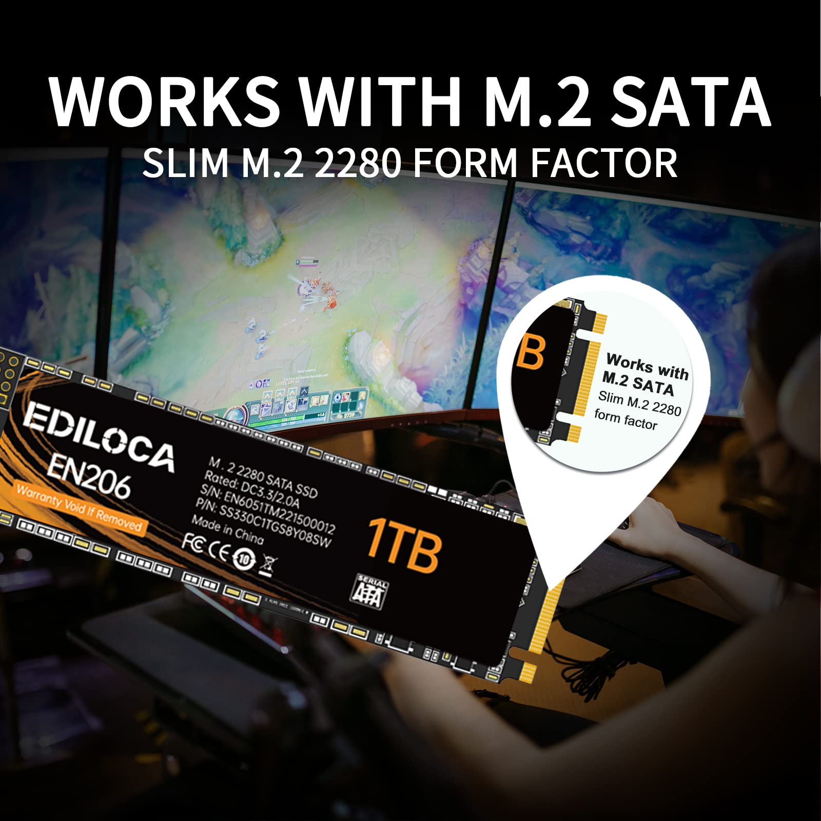 Ediloca EN206 M.2 SATA III SSD
