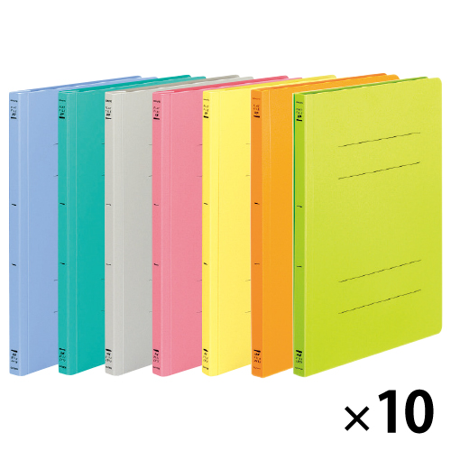 コクヨ】フラットファイル＜PP＞（10冊） A4S（307×231㎜）｜教育