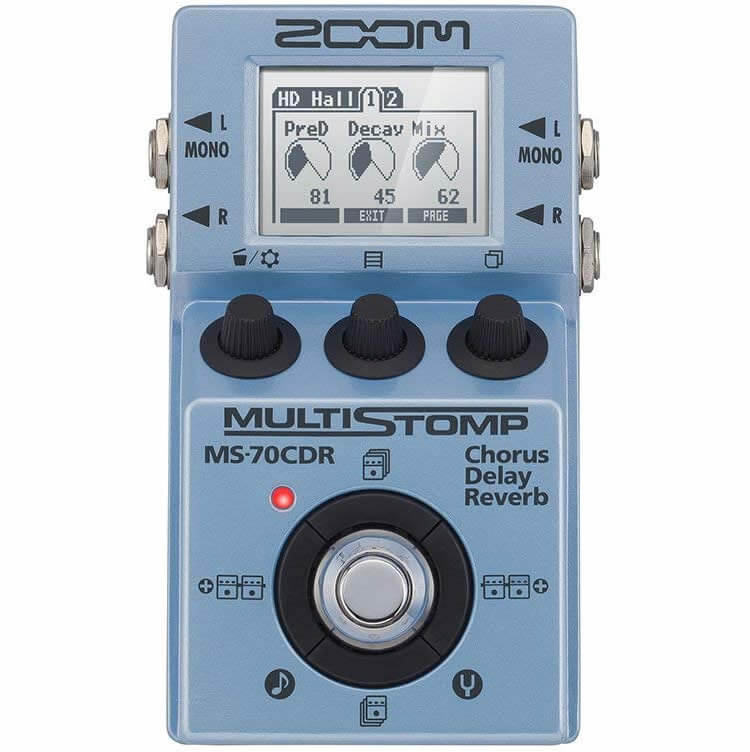 ZOOM MultiStomp MS-70CDR - 86種類の空間系エフェクトだけを収録した