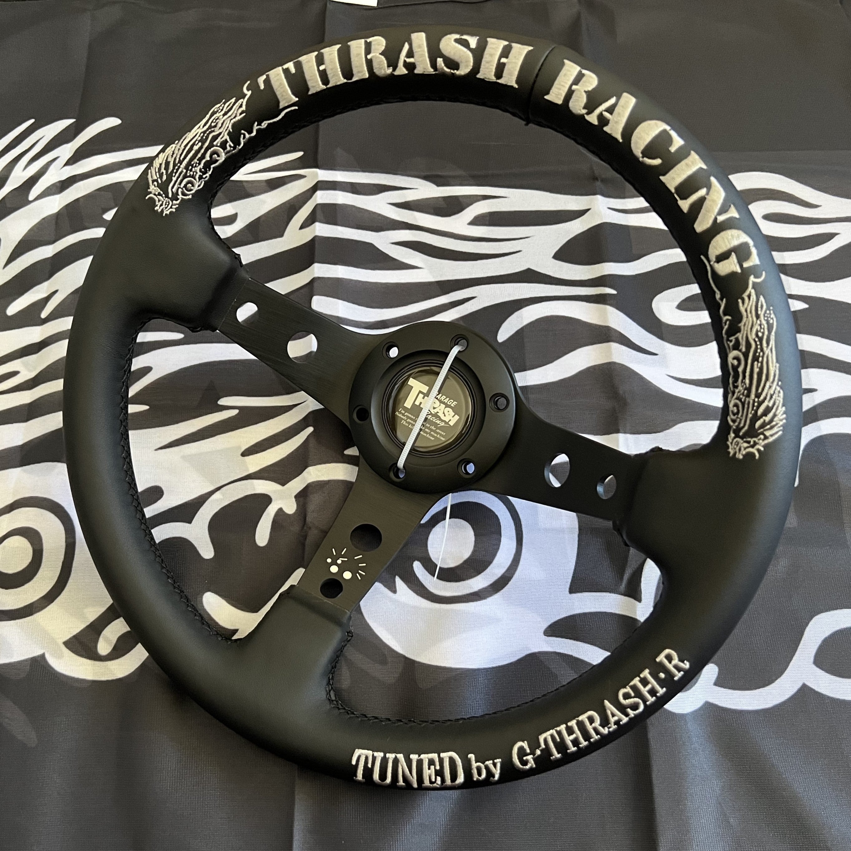 THRASH Racing RAMPAGE LIMITED 330mm Leather Deep Dish Steering