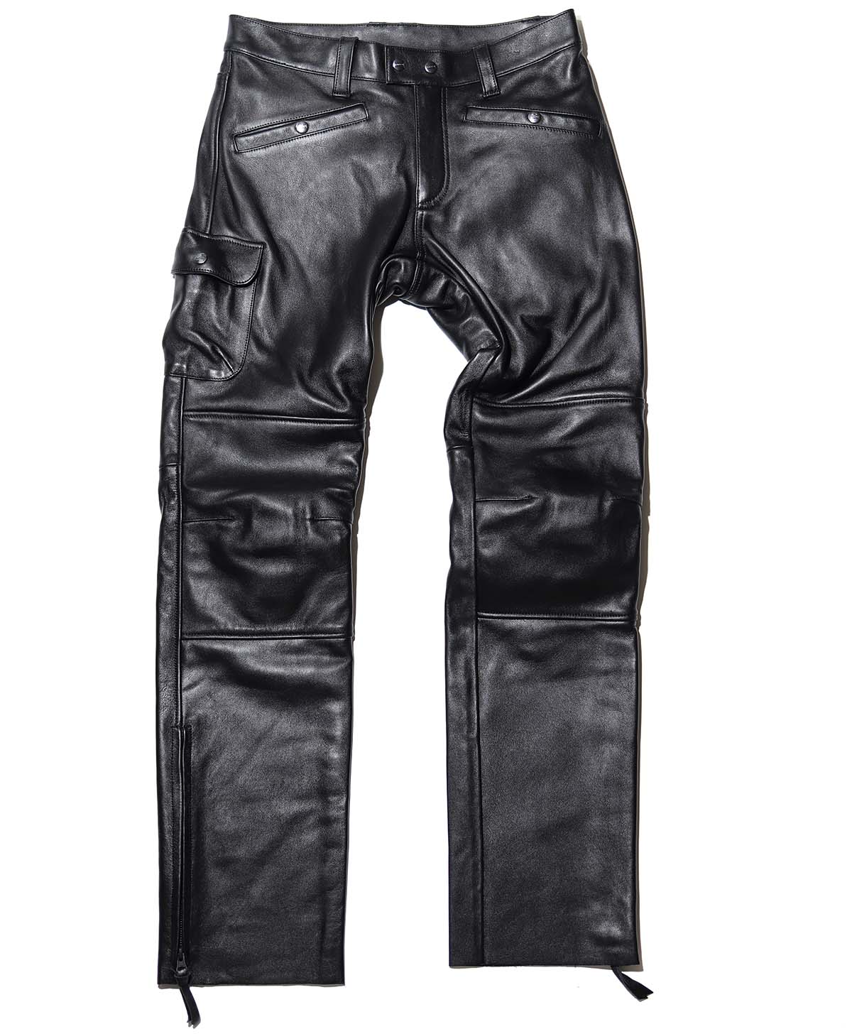 レザーパンツ （ストレート）