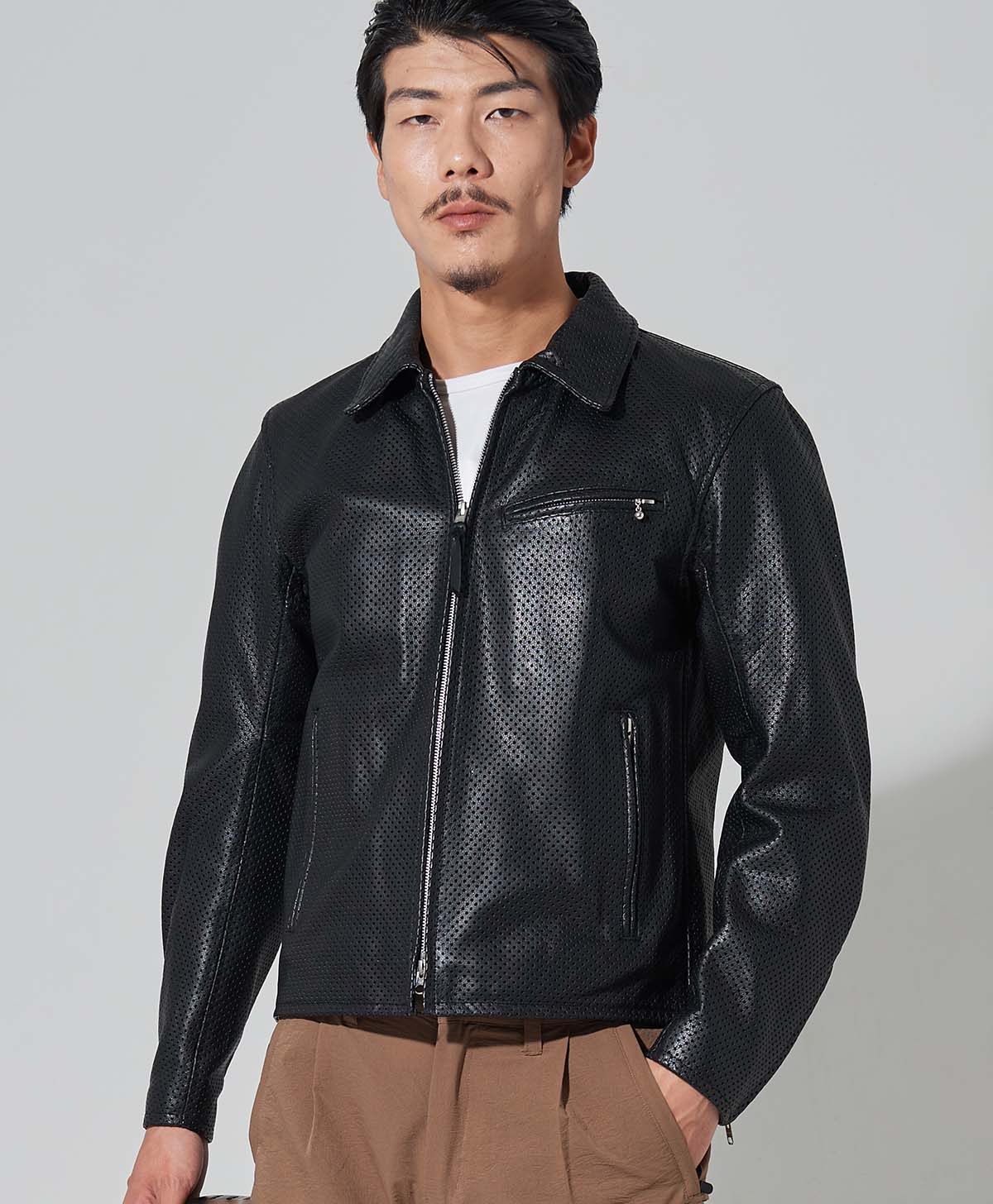 革ジャン パンチング レザージャケット｜カドヤ公式オンラインショップ