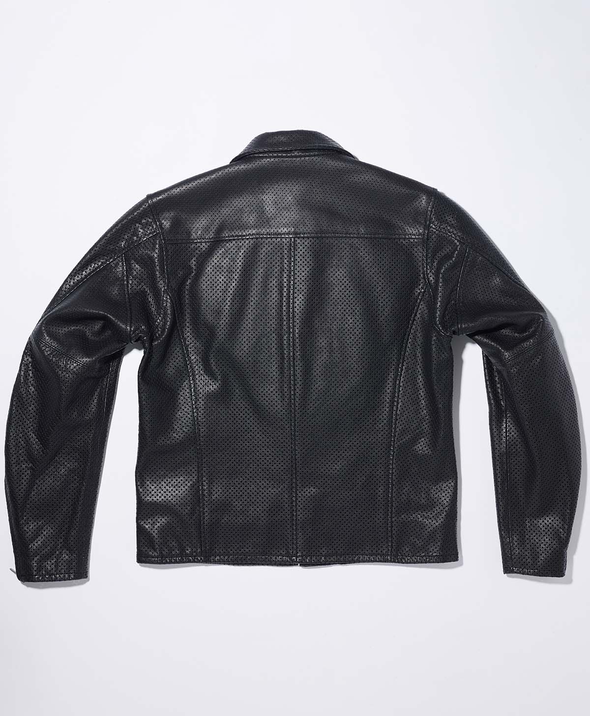 Leather jacket, leather jacket, punching leather jacket | Kadoya