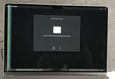 MacBook Air M2 15インチ A2941の液晶割れ修理パネル交換のみ