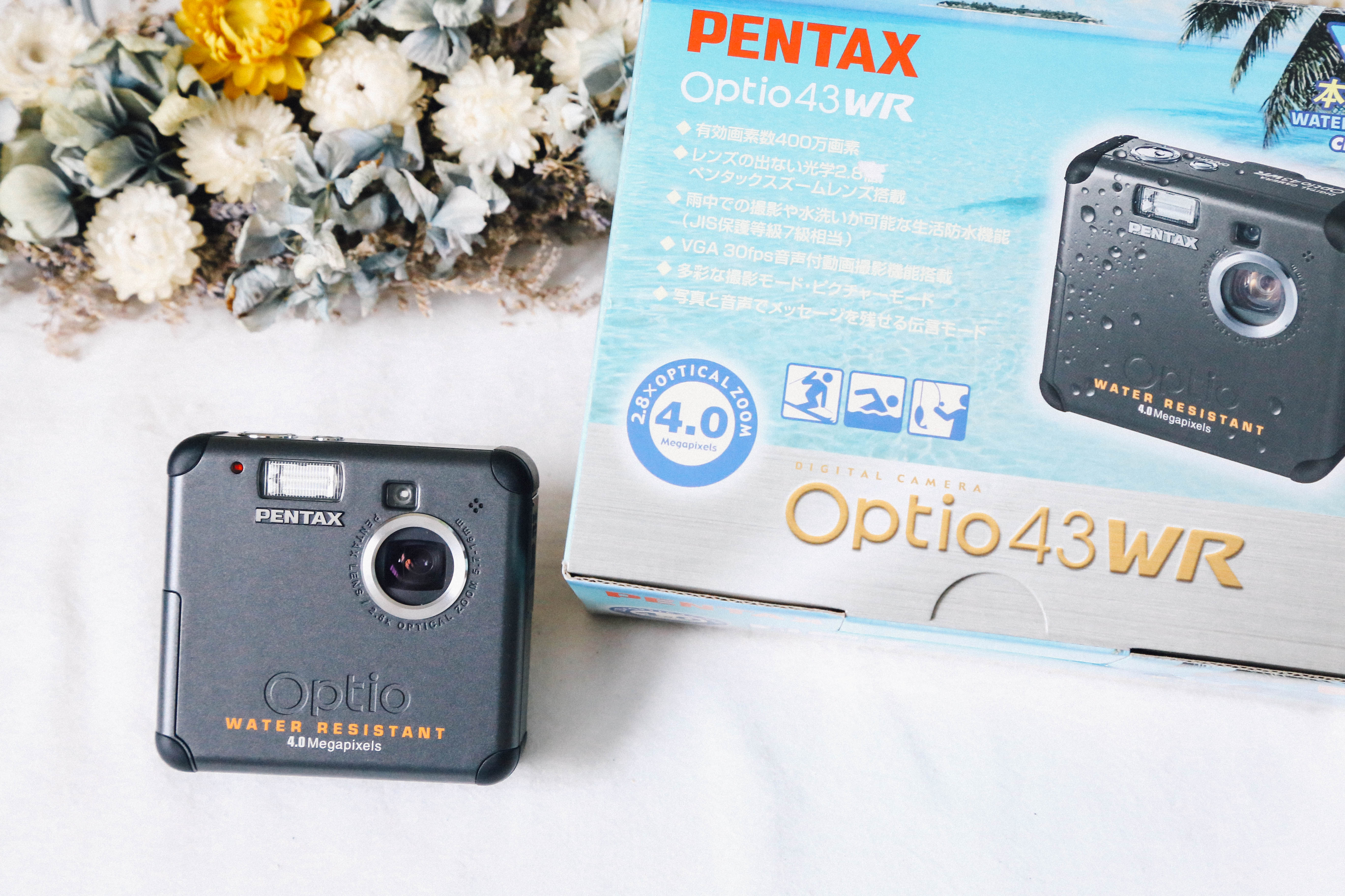 PENTAX Optio 43WR 🌊 ほぼ水中カメラ🐠 CCDセンサー搭載 オールド
