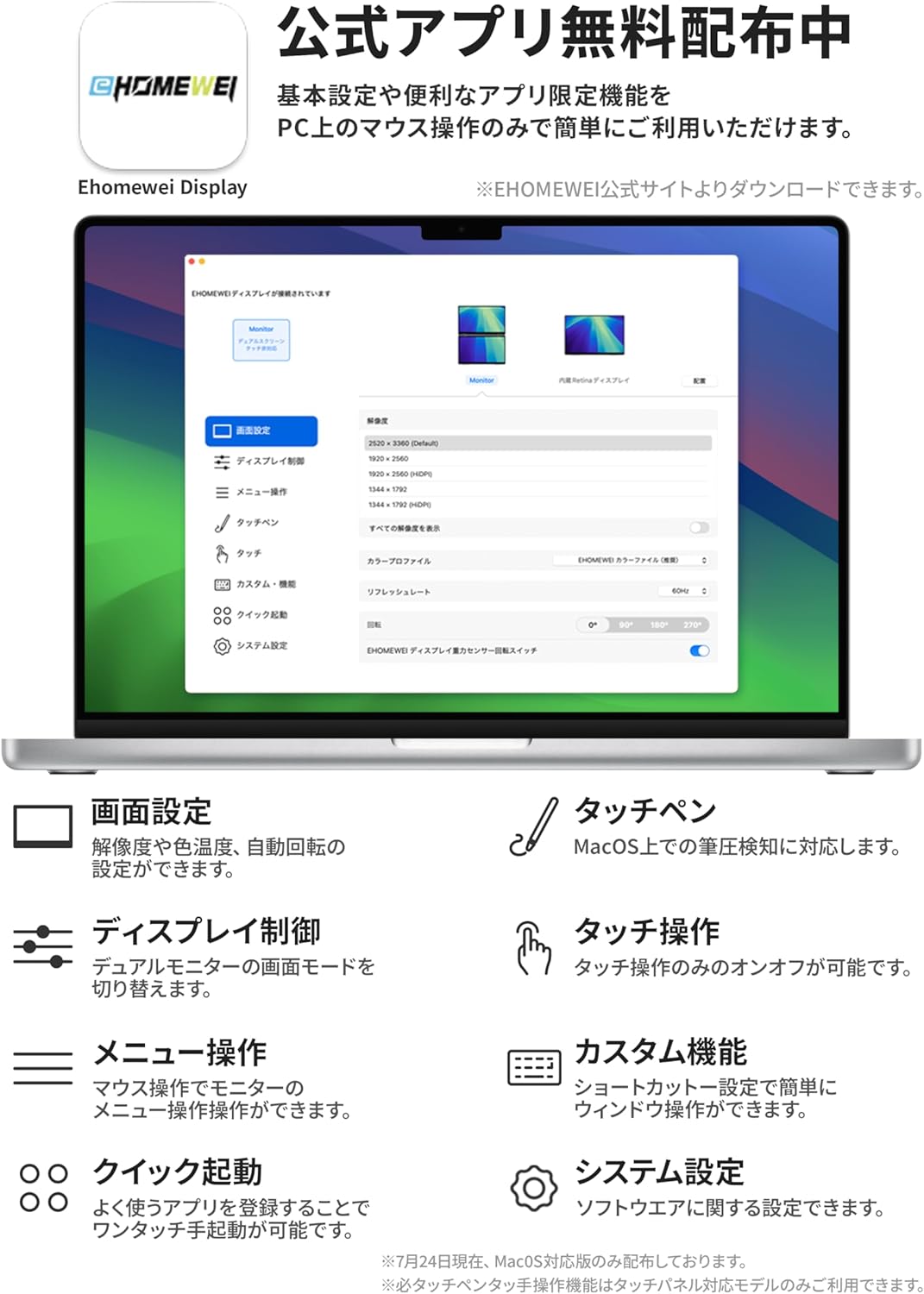 14.2インチ デュアルモニター2520*1680 90Hz XP-142NW