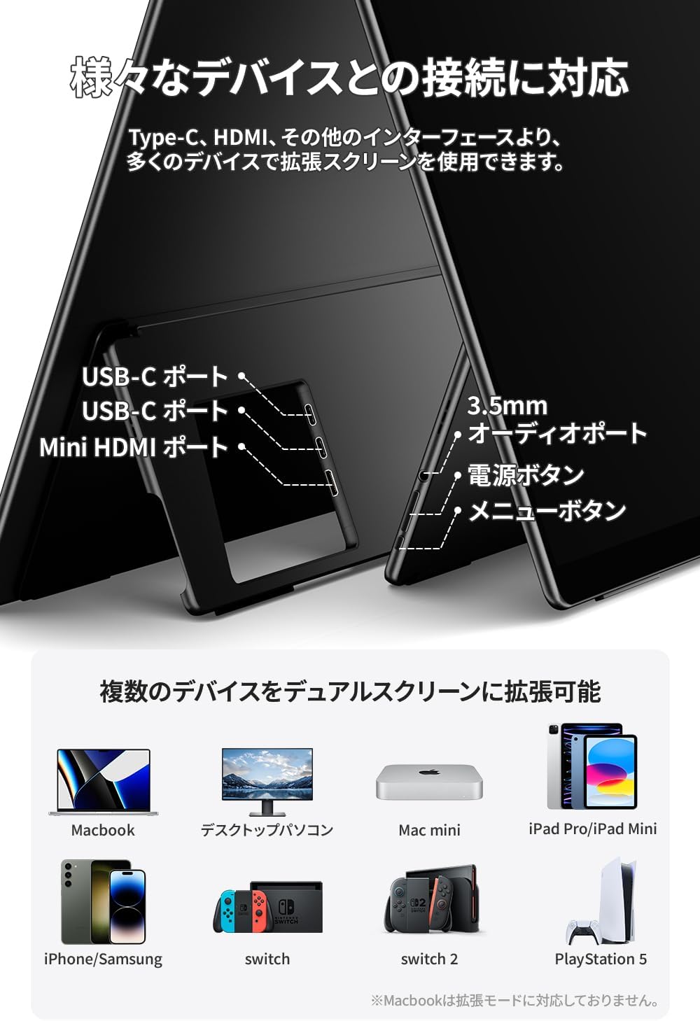 I15367 EWEI ポータブルモニター RQG-173PU 楽天市場】EHOMEWEI