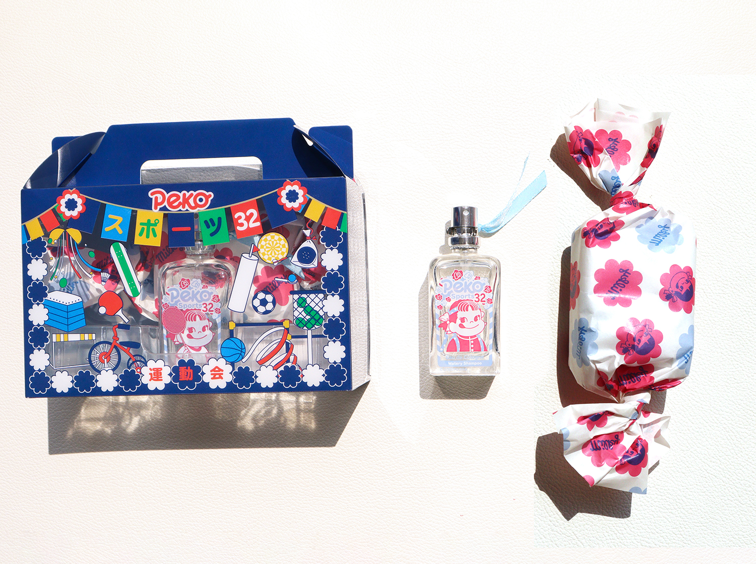 コンプリート必至、全66デザイン!!「アクアシャボン×ペコちゃん運動会