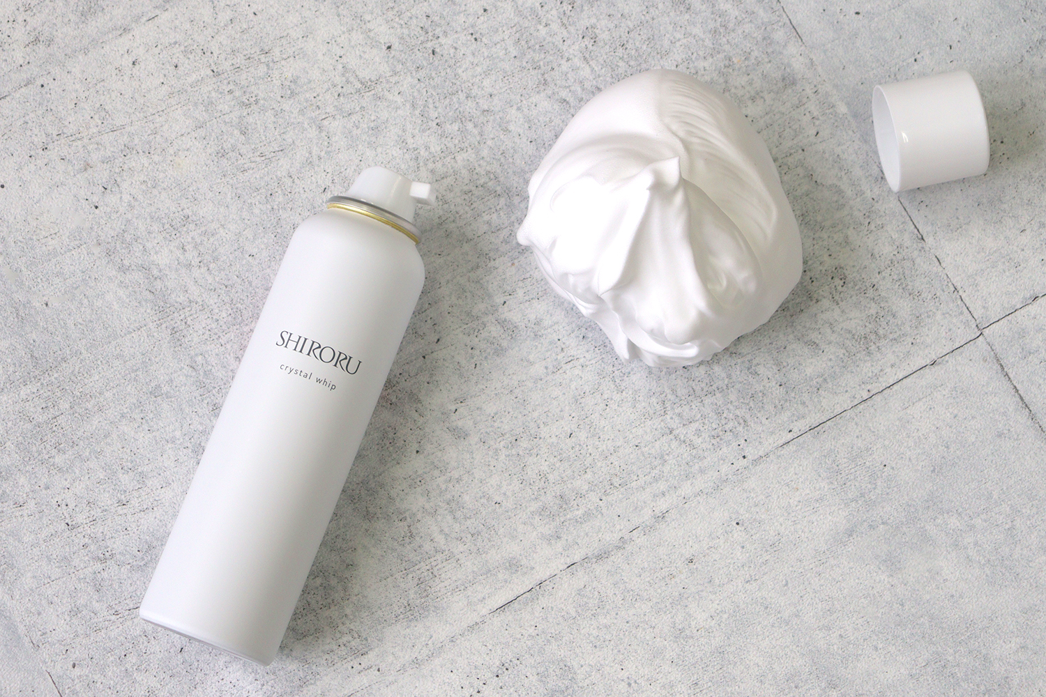洗顔料国内売上No.1*¹「SHIRORU クリスタルホイップ」もっちもちの炭酸