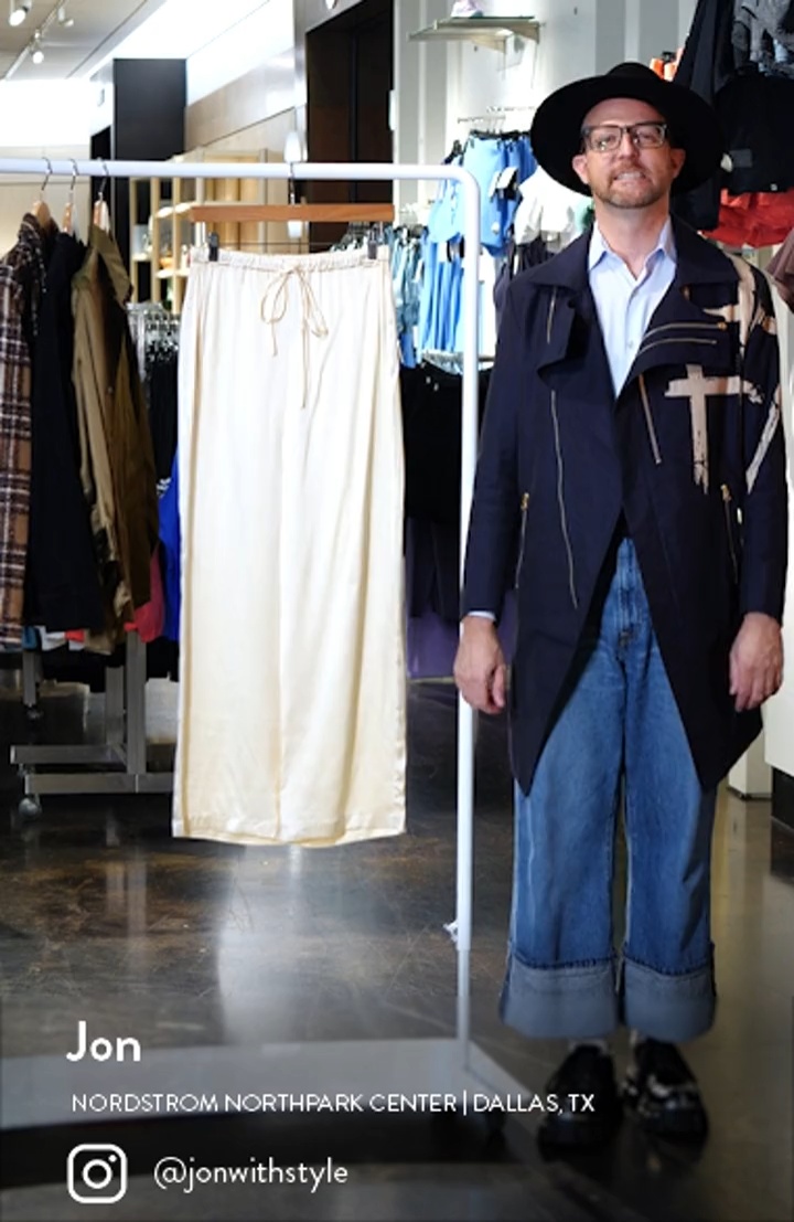 Reformation Olina Silk Drawstring Pants | Nordstrom